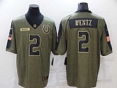 Nike Colts 2 Carson Wentz Olive 2021 Salute To Service Limited Jersey Dzhi,baseball caps,new era cap wholesale,wholesale hats